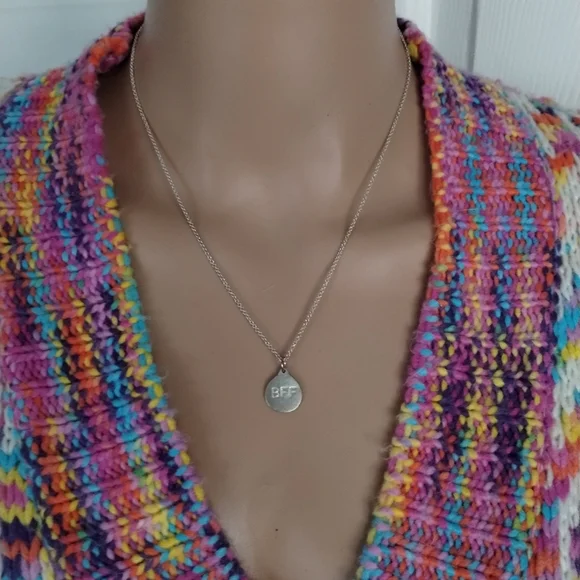 BFF Elegant Silver Necklace - Picture 2 of 6